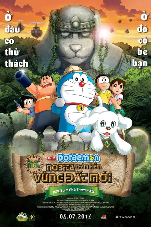Xem Phim Doraemon: Nobita Thám Hiểm Vùng Đất Mới – Peko và 5 Nhà Thám Hiểm Vietsub HD Online - Hoathinh.Org