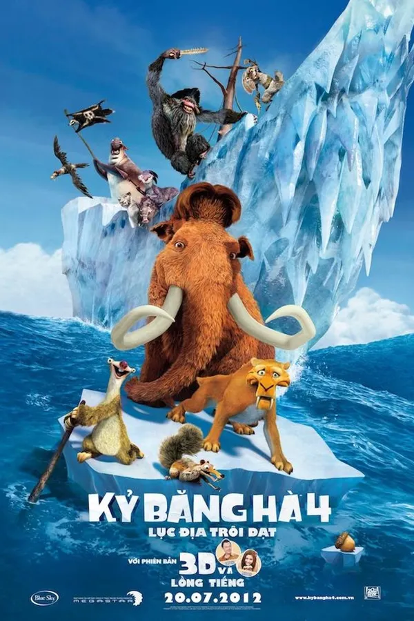 Xem Phim Kỷ Băng Hà 4: Lục Địa Trôi Dạt Vietsub HD Online - Hoathinh.Org