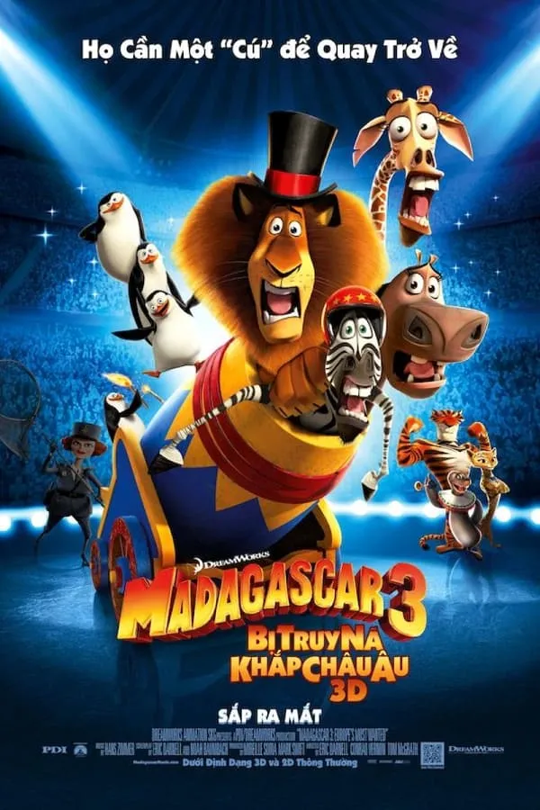 Xem Phim Madagascar 3: Thần Tượng Châu Âu Vietsub HD Online - Hoathinh.Org